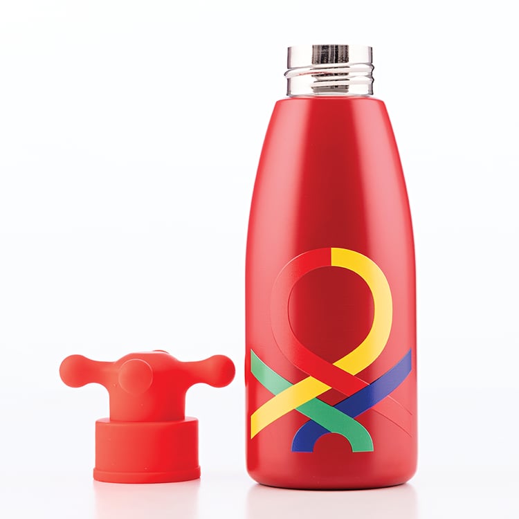 UNITED COLORS OF BENETTON Rainbow Stainless Steel Water Bottle - 500ml