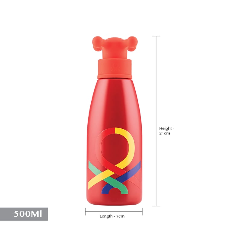 UNITED COLORS OF BENETTON Rainbow Stainless Steel Water Bottle - 500ml