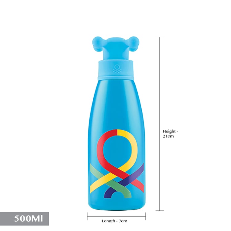 UNITED COLORS OF BENETTON Rainbow Stainless Steel Water Bottle - 500ml