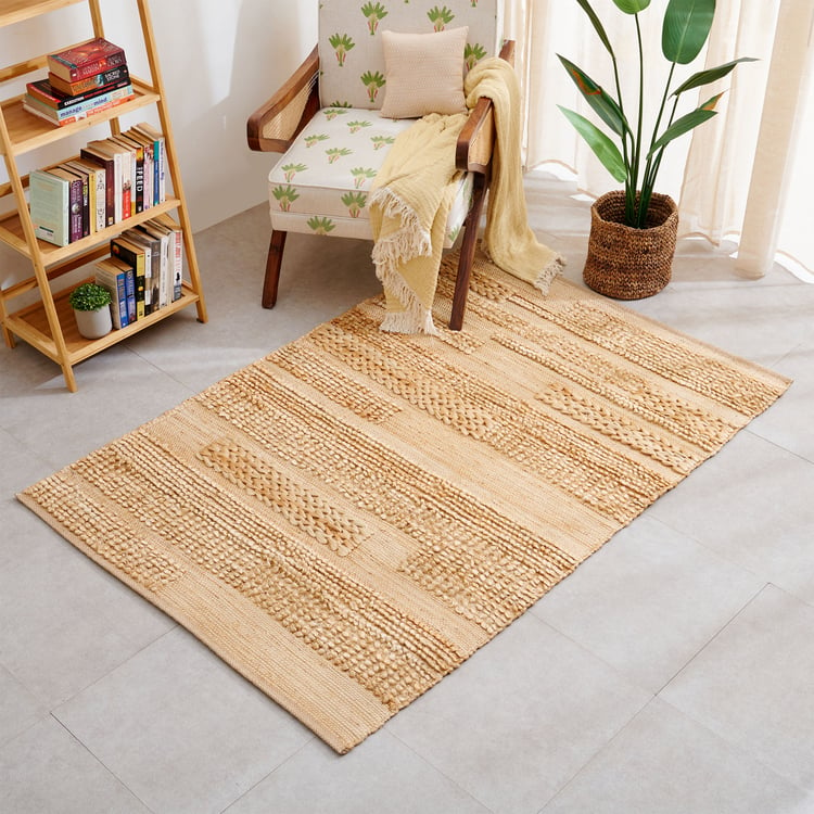 Natura Jute Woven Carpet - 180x120cm