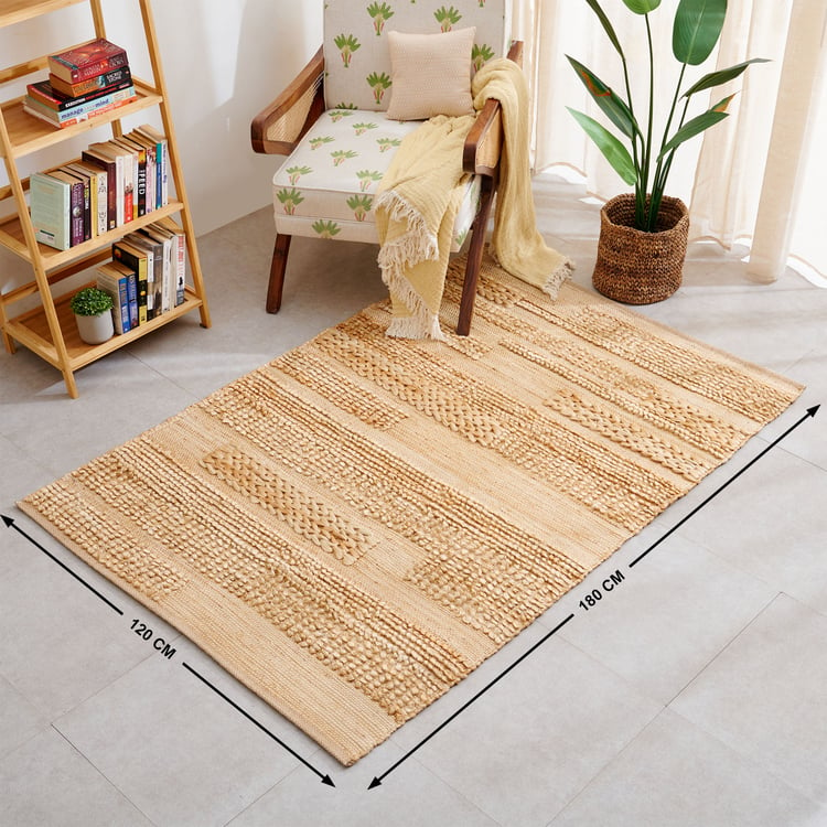 Natura Jute Woven Carpet - 180x120cm