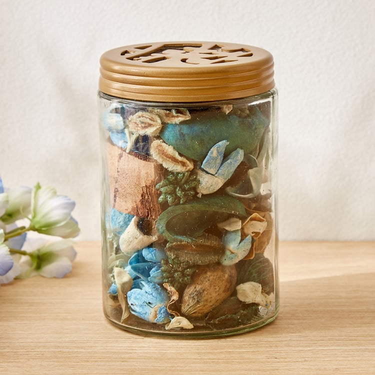 Redolence Egyptian Blue Cotton Linen Jar Potpourri