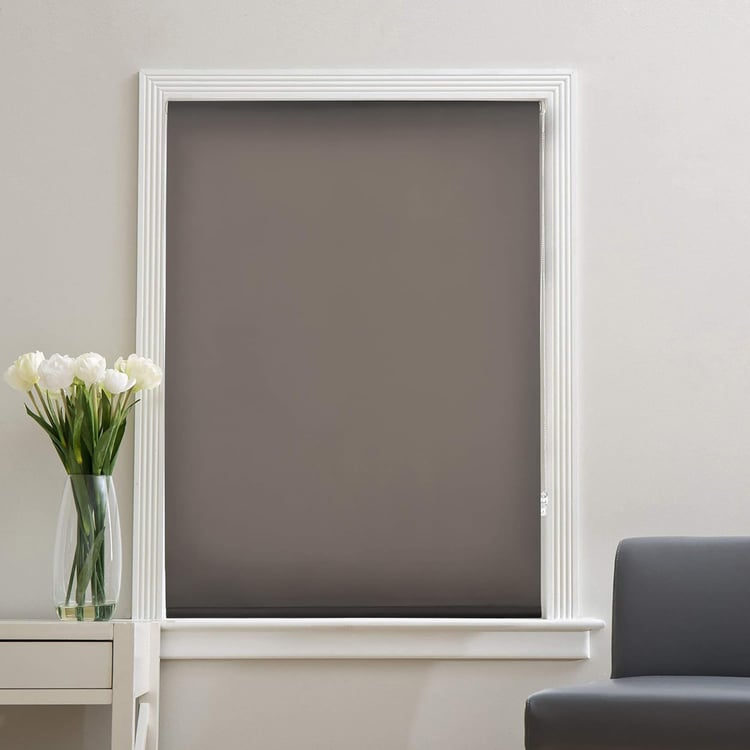 DECO WINDOW Grey Translucent Roller Blind - 56x84"