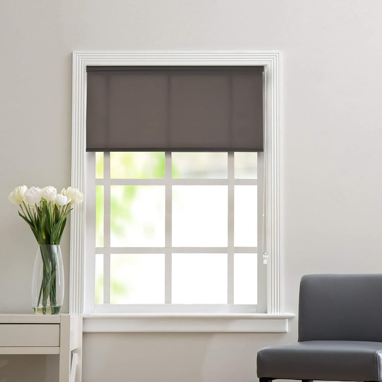 DECO WINDOW Grey Translucent Roller Blind - 56x84"