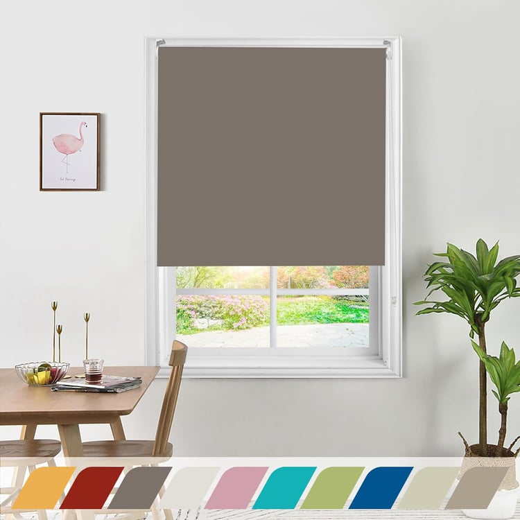 DECO WINDOW Grey Translucent Roller Blind - 56x84"