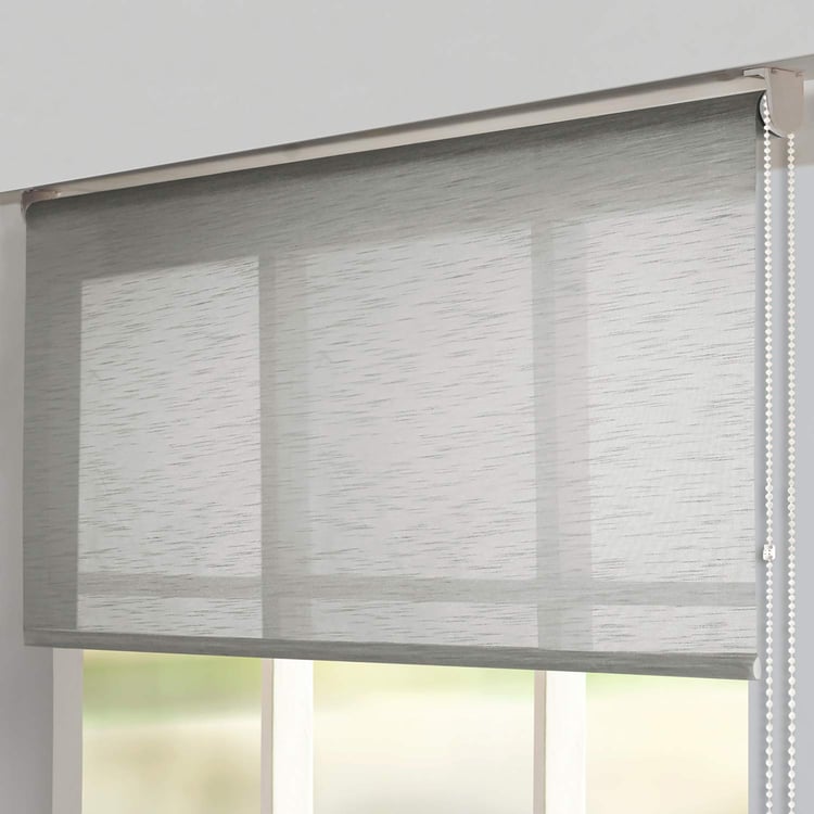 DECO WINDOW Grey Sheer Roller Blind - 21x84"