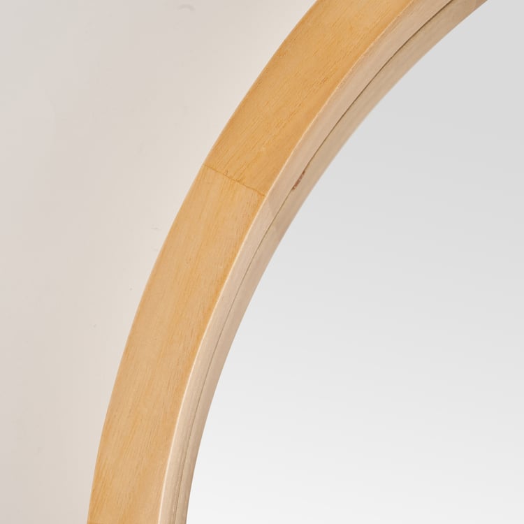 Reflection Spinney Wooden Round Mirror - 50cm