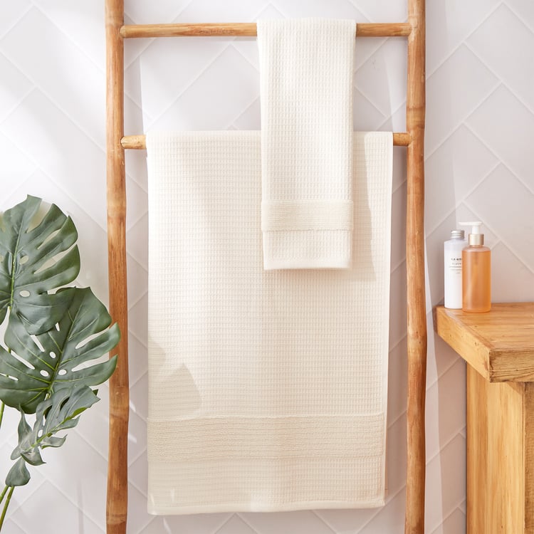 Nova Zenvio Waffle Cotton Bath Towel - 140x70cm