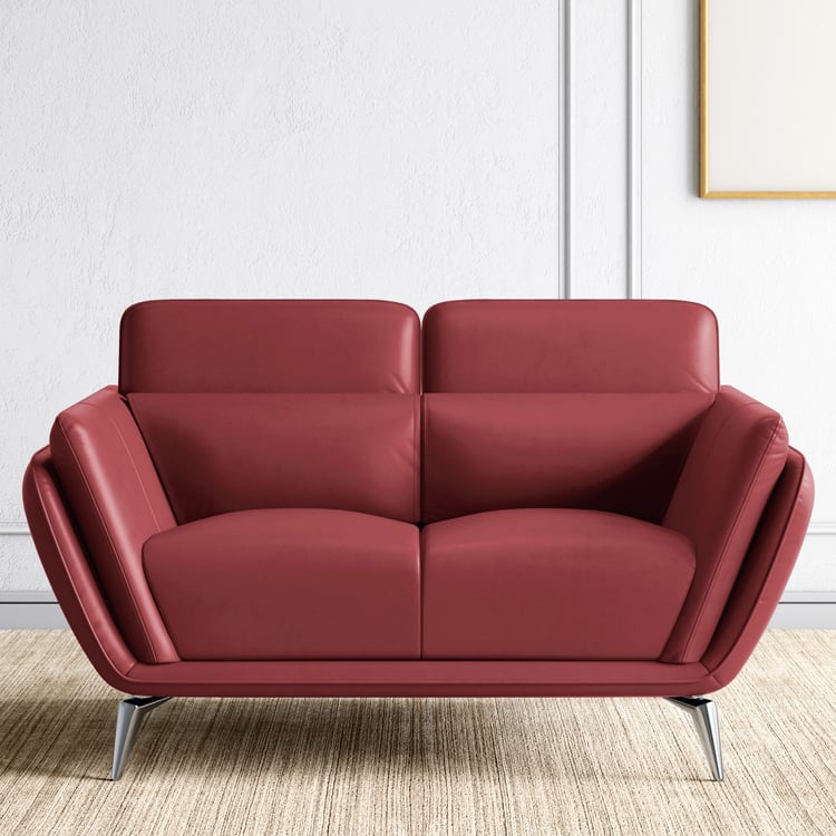 Marcello Half Leather 2-Seater Sofa - Customized Sofa