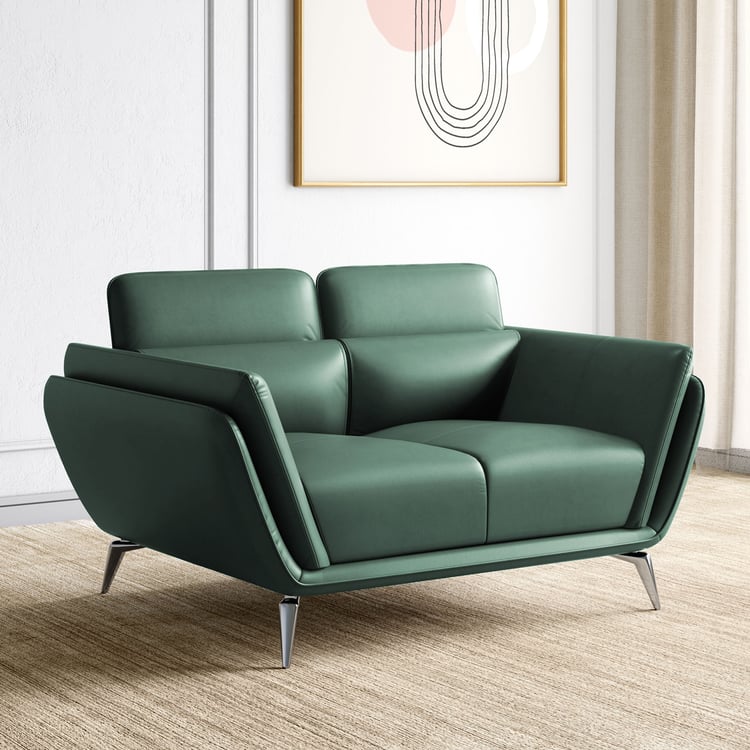 Marcello Half Leather 2-Seater Sofa - Customized Sofa