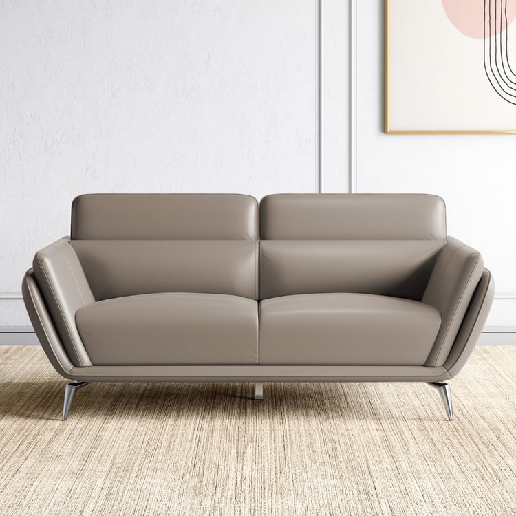 Marcello Half Leather 3-Seater Sofa - Customized Furniture