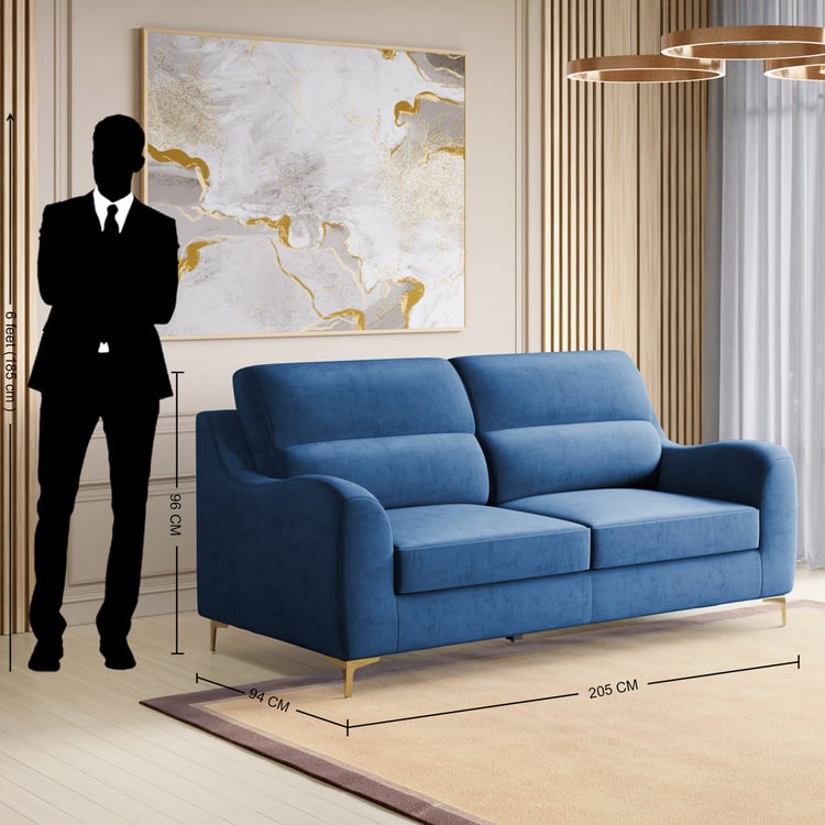 Bianca Velvet 3-Seater Sofa - Customized Furniture