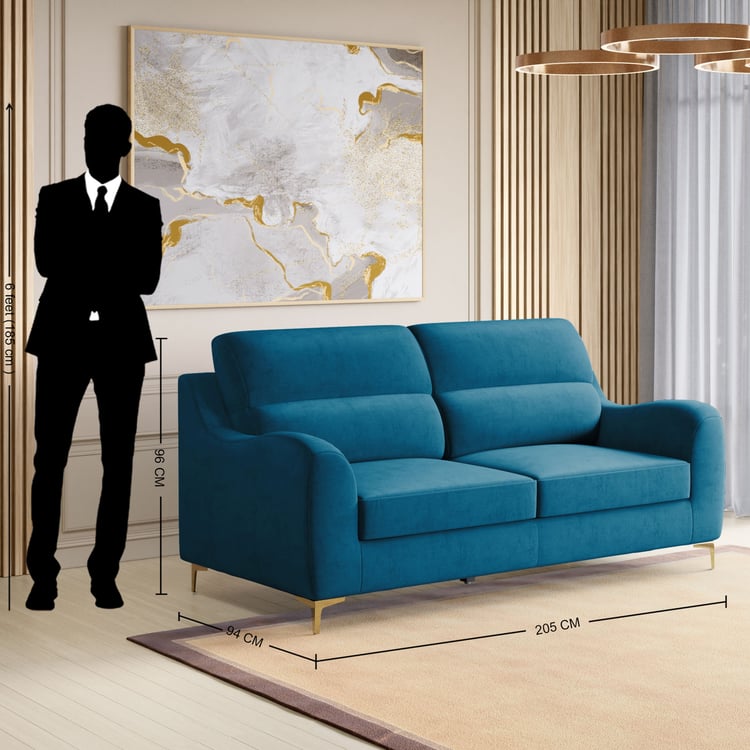 Bianca Velvet 3-Seater Sofa - Customized Furniture