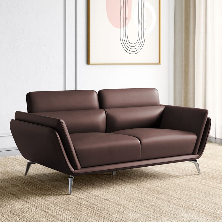 Marcello Half Leather 3-Seater Sofa - Customized Furniture