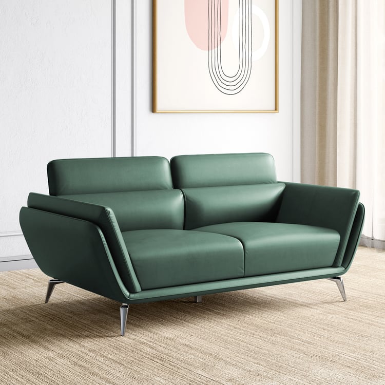 Marcello Half Leather 3-Seater Sofa - Customized Furniture