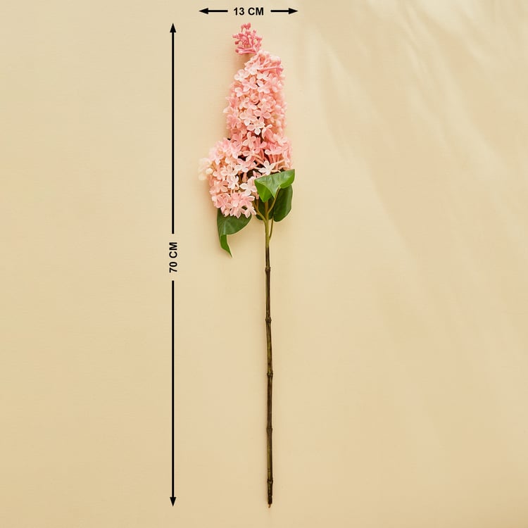 Fiesta Flurry Fabric Artificial Lilac Flower Stick - 70cm