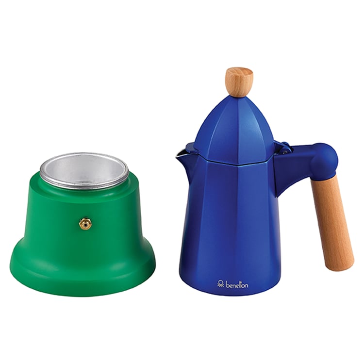 UNITED COLORS OF BENETTON Rainbow Metal 6-Cup Moka Pot