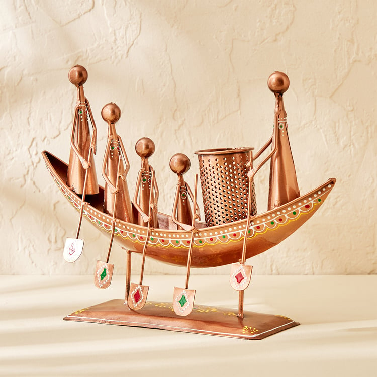 Corsica Metal Musician Boat Pen Stand