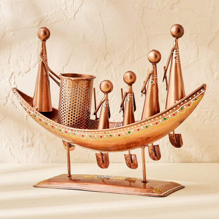 Corsica Metal Musician Boat Pen Stand