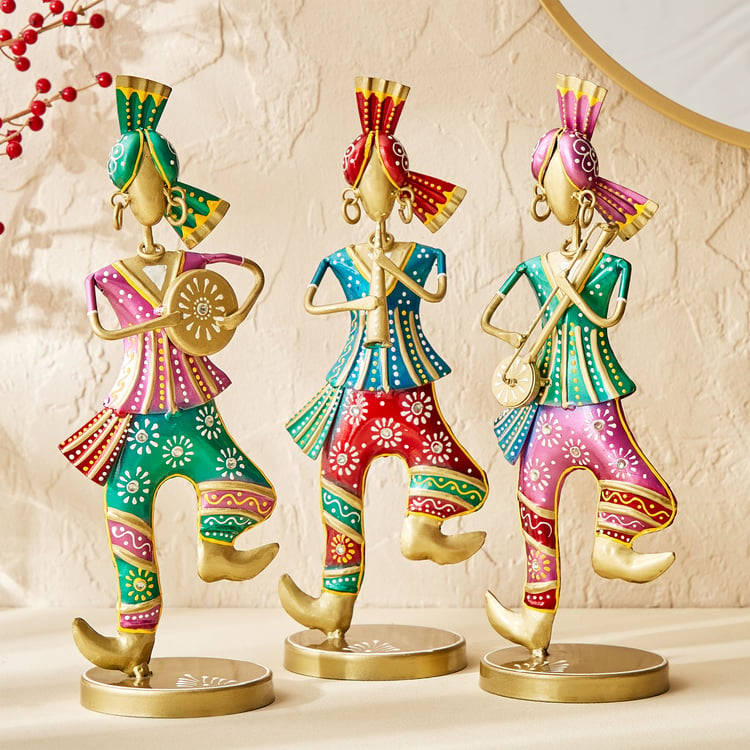 Corsica Set of 3 Metal Dancing Doll Figurines