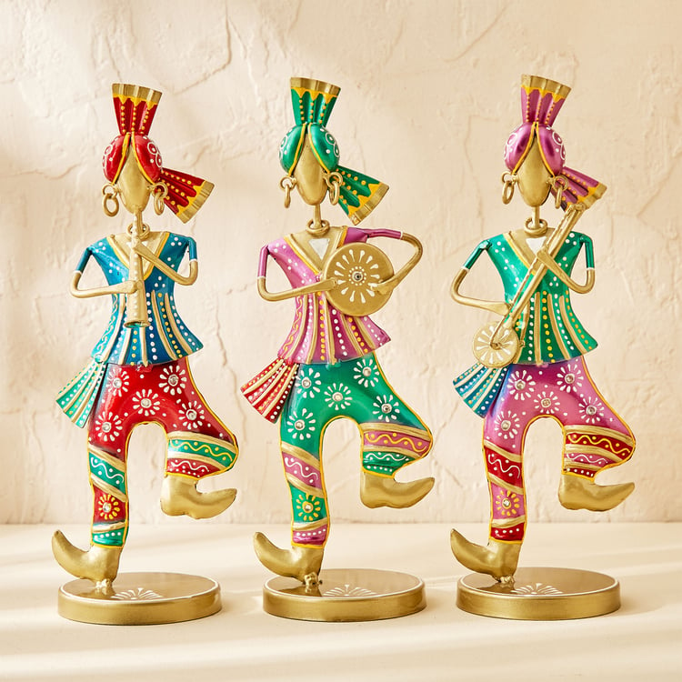 Corsica Set of 3 Metal Dancing Doll Figurines