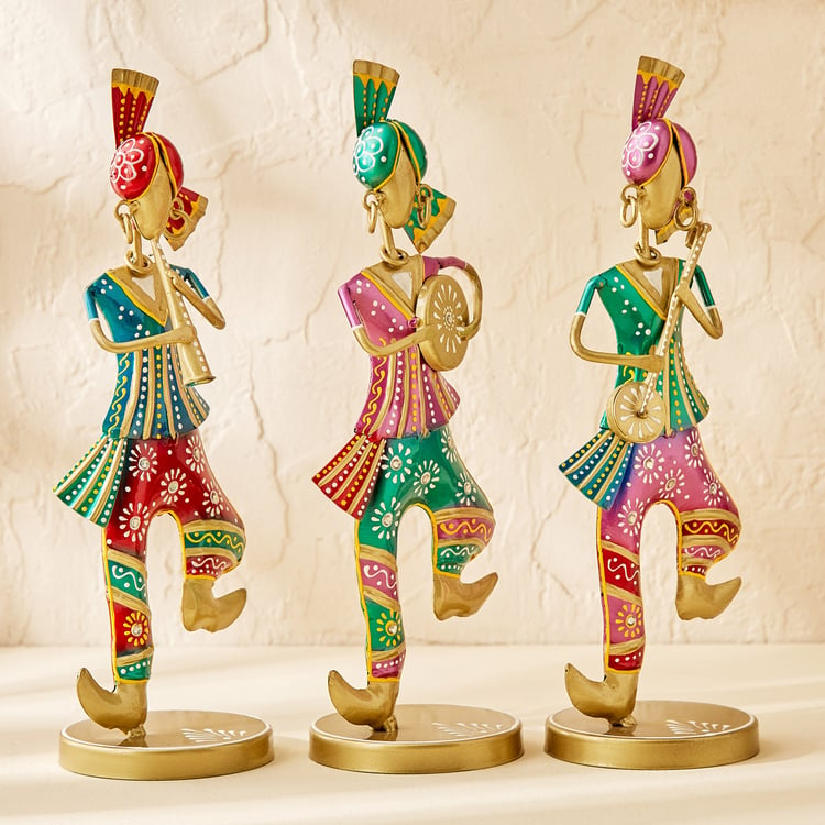 Corsica Set of 3 Metal Dancing Doll Figurines