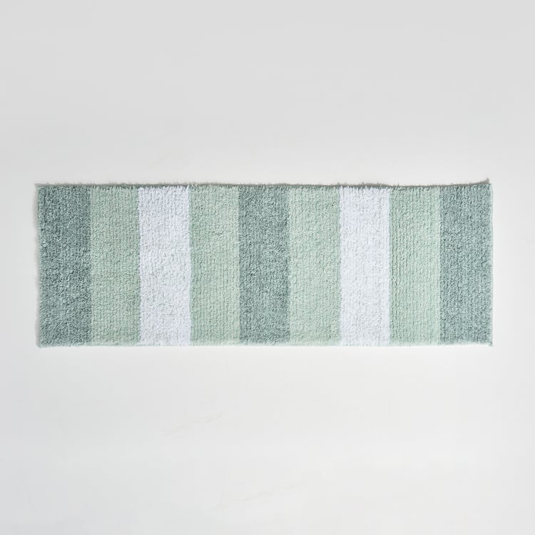 Pristine Melange Stripes Bath Runner - 130x45cm