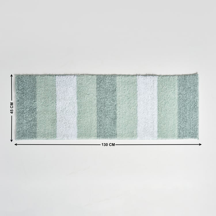 Pristine Melange Stripes Bath Runner - 130x45cm