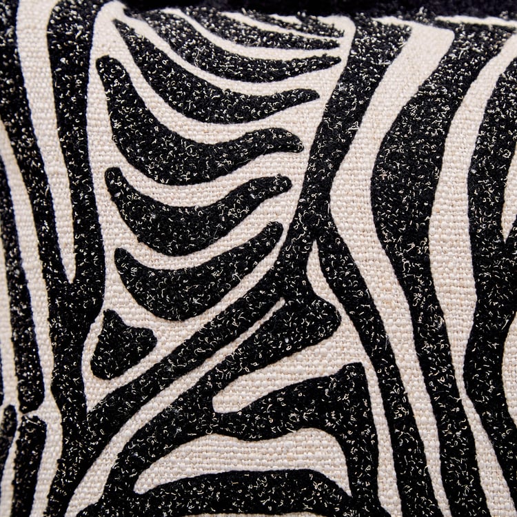 Plushify Zebra Patterned Cushion Cover - 40x40cm