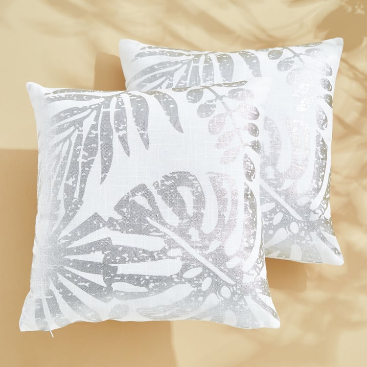 Celestial Set of 2 Foil Print Cushion Covers - 40x40cm