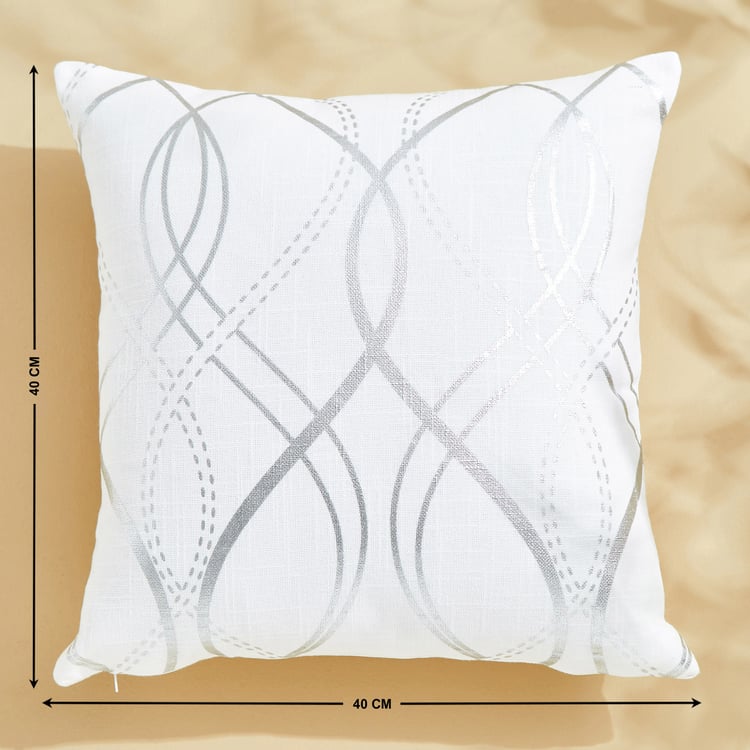 Celestial Set of 2 Foil Print Cushion Covers - 40x40cm