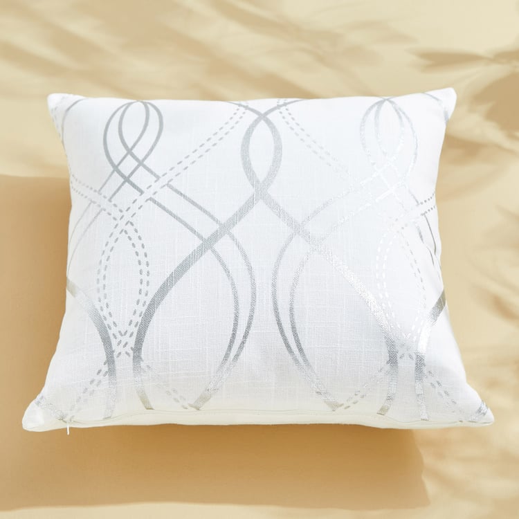 Celestial Set of 2 Foil Print Cushion Covers - 40x40cm