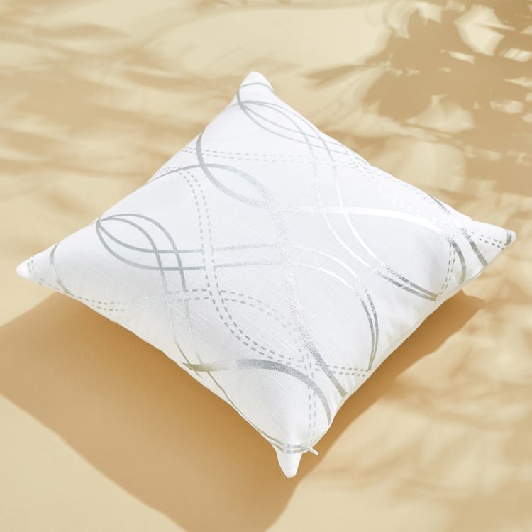 Celestial Set of 2 Foil Print Cushion Covers - 40x40cm
