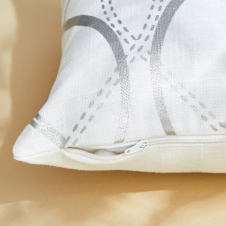Celestial Set of 2 Foil Print Cushion Covers - 40x40cm