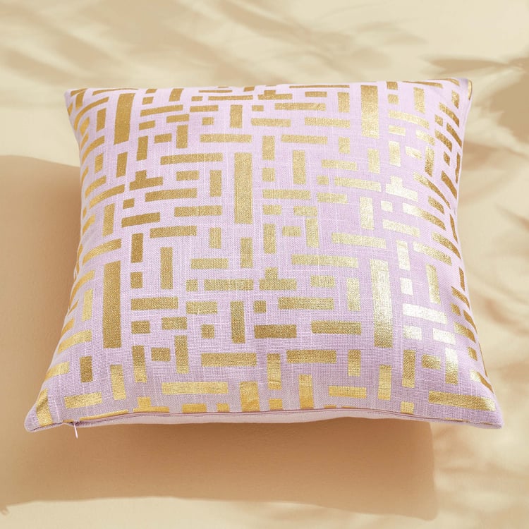 Celestial Set of 2 Foil Print Cushion Covers - 40x40cm
