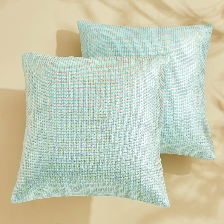 Celestial Set of 2 Foil Print Cushion Covers - 40x40cm
