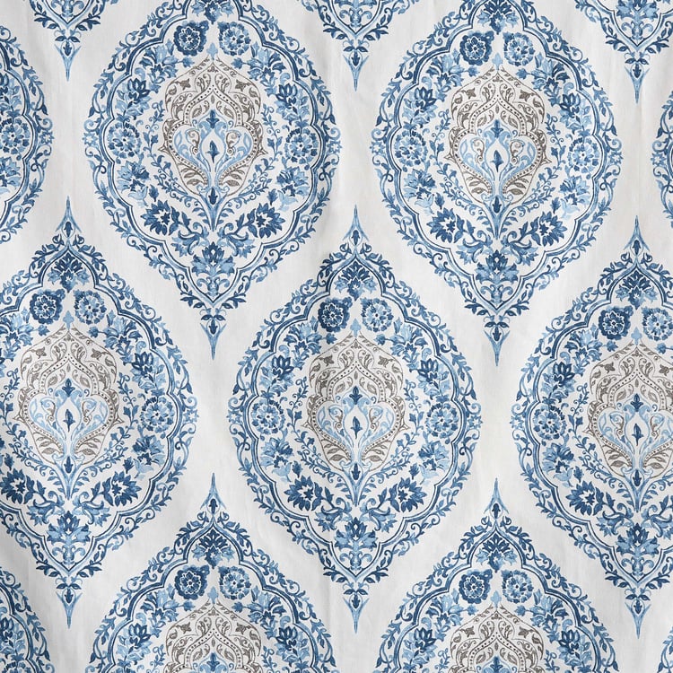 Saddle Husk Set of 2 Printed Light-Filtering Door Curtains