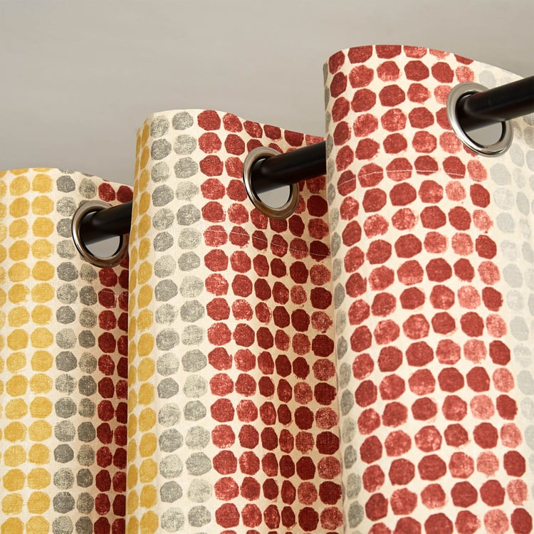 Saddle Legion Set of 2 Printed Light-Filtering Door Curtains - 7ft