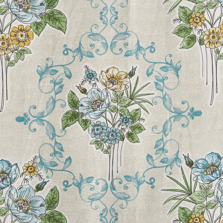 Saddle Pomme Set of 2 Printed Light-Filtering Door Curtains - 7ft