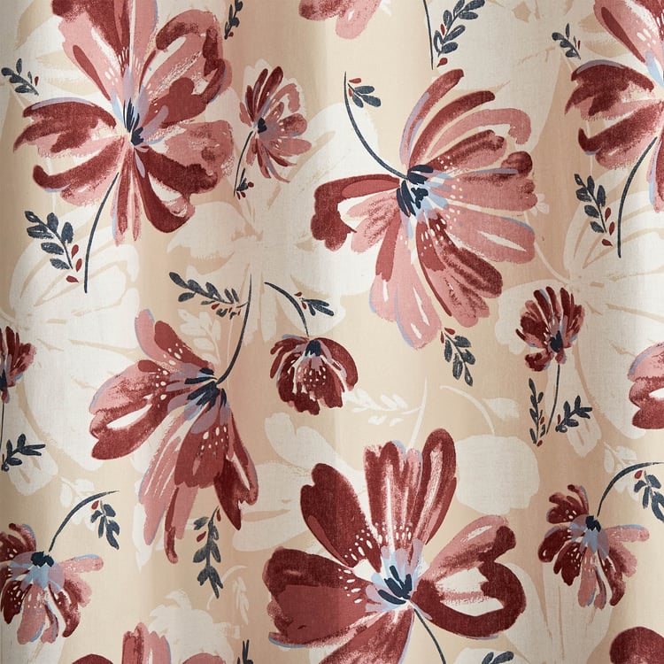 Saddle Sorbet Set of 2 Printed Light-Filtering Door Curtains - 7ft