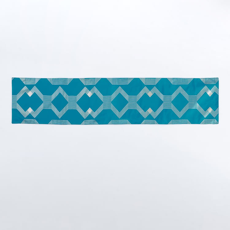 Corsica Gleam Foil Print Table Runner