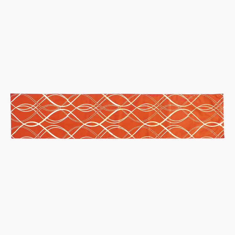 Corsica Gleam Foil Print Table Runner