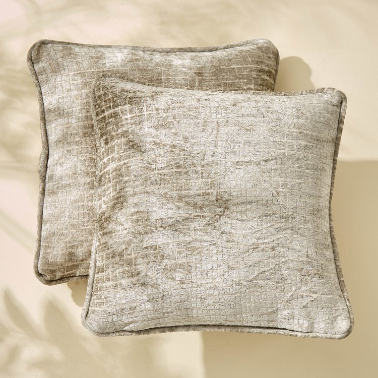 Corsica Brick Set of 2 Cushion Covers - 40x40cm