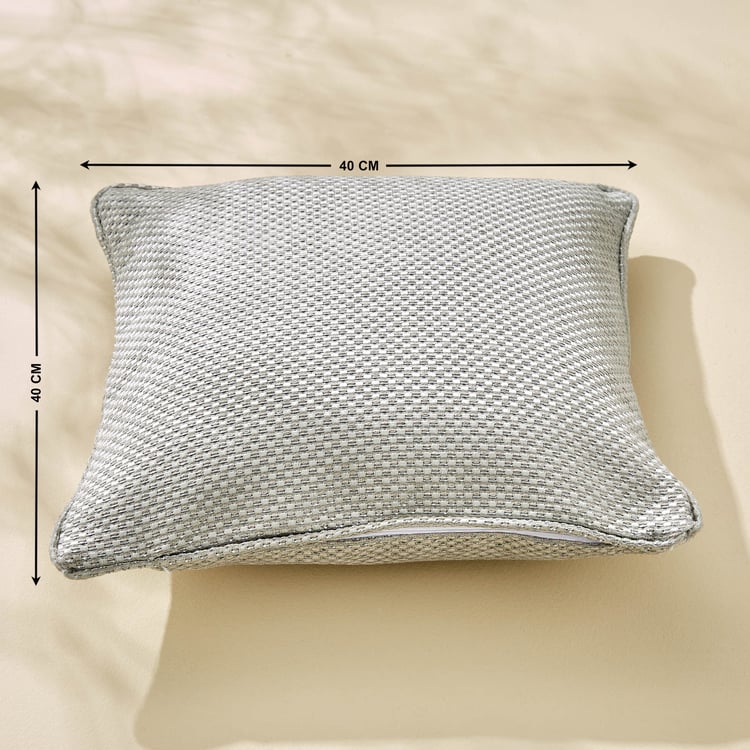 Corsica Petrous Pale Set of 2 Woven Cushion Cover - 40x40cm