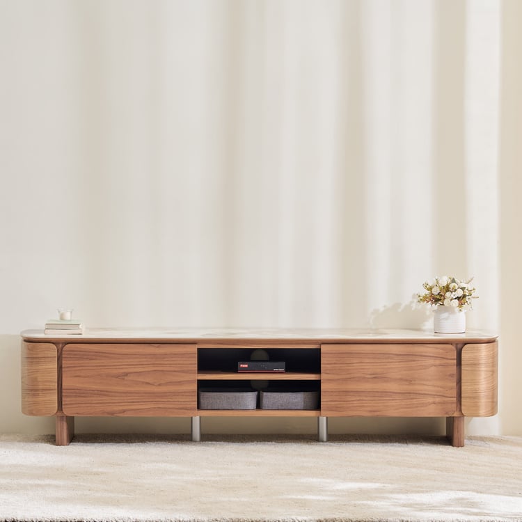 Regent Ceramic Top TV Unit - Beige