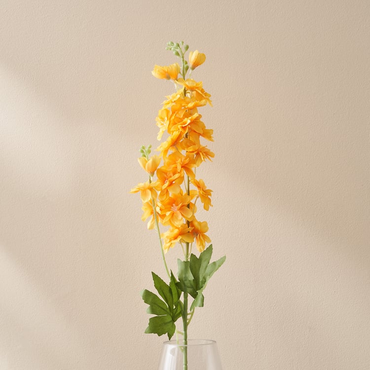 Festoon Flaxen Artificial Delphinium Flower Stick - 82cm