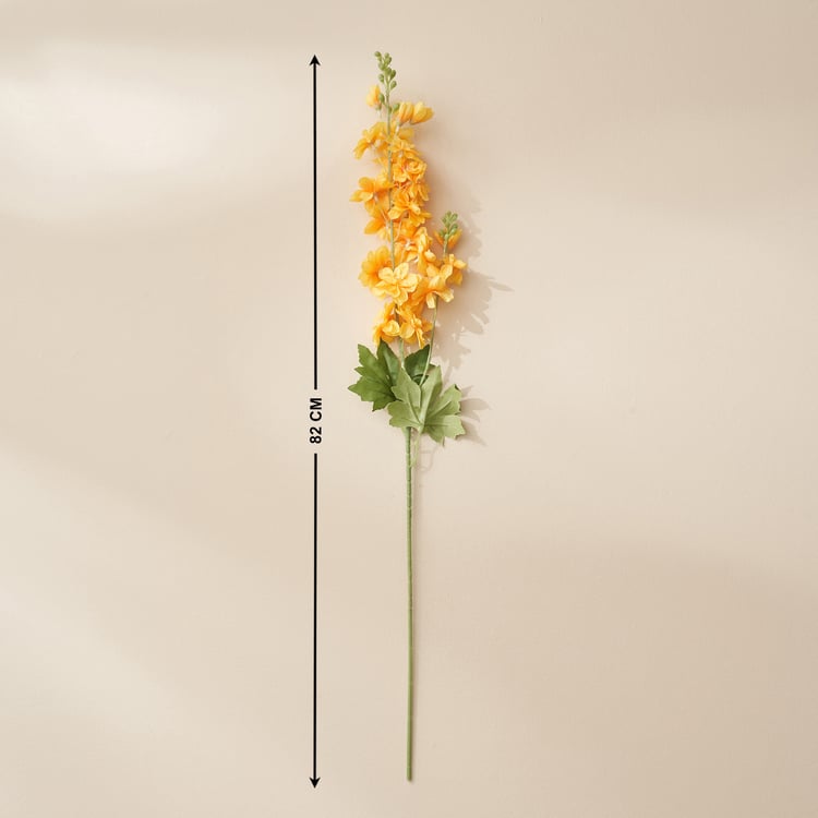 Festoon Flaxen Artificial Delphinium Flower Stick - 82cm