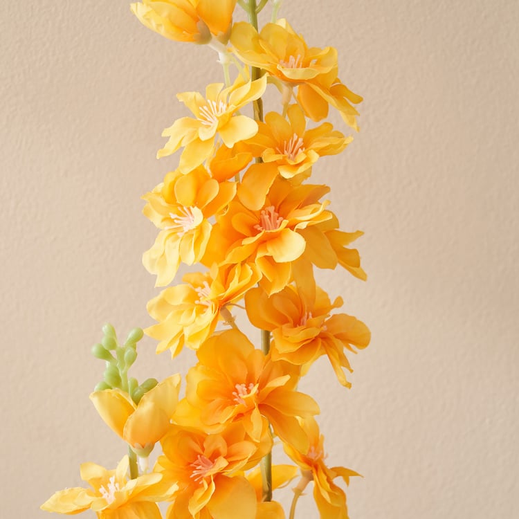 Festoon Flaxen Artificial Delphinium Flower Stick - 82cm