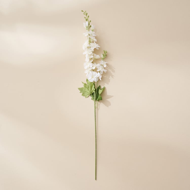 Festoon Ivory Artificial Delphinium Flower Stick - 82cm