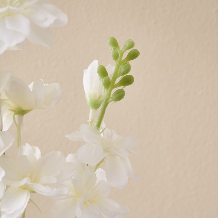 Festoon Ivory Artificial Delphinium Flower Stick - 82cm